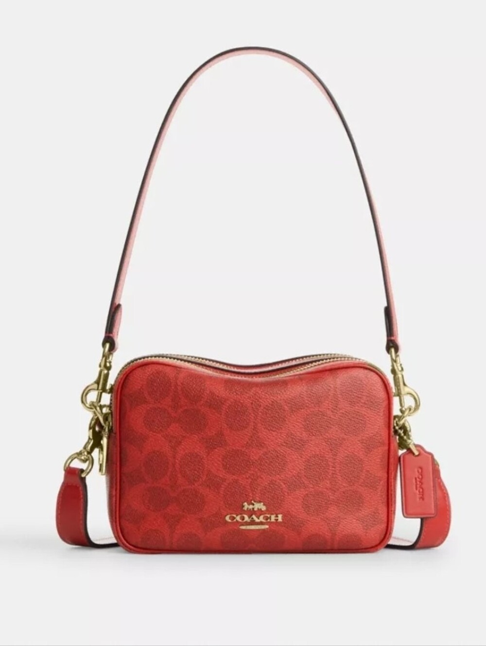 Coach Mini Carey Crossbody Bag In Signature Canvas